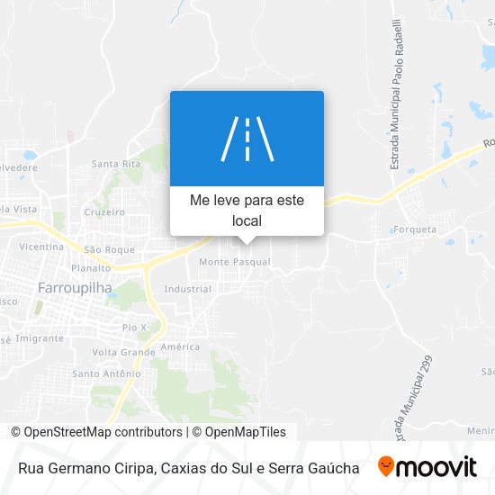 Rua Germano Ciripa mapa