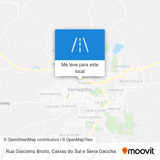 Rua Giacomo Broilo mapa