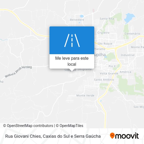 Rua Giovani Chies mapa