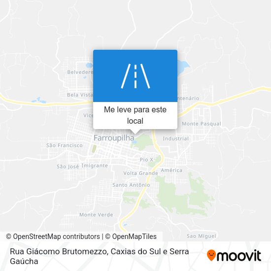 Rua Giácomo Brutomezzo mapa