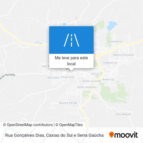 Rua Gonçalves Dias mapa