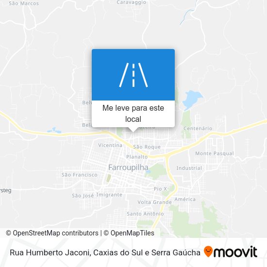 Rua Humberto Jaconi mapa