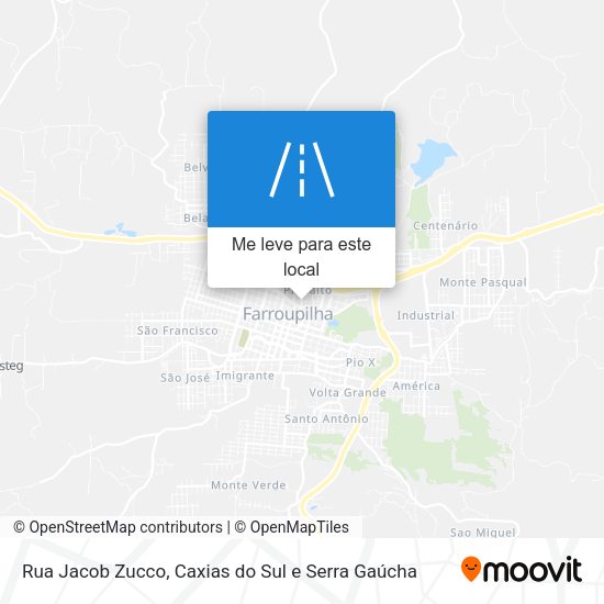 Rua Jacob Zucco mapa
