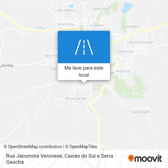 Rua Jacomina Veronese mapa