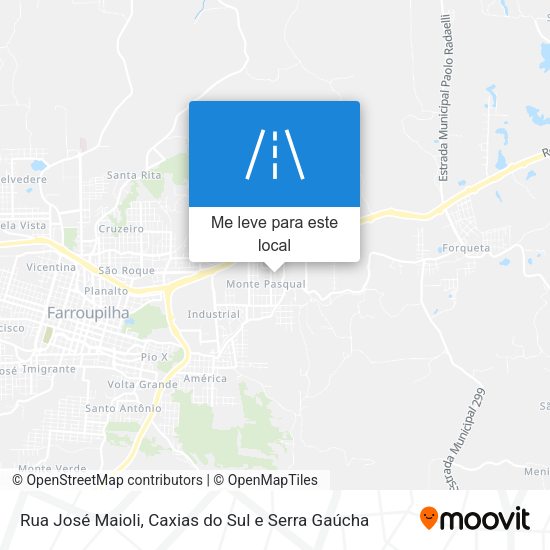 Rua José Maioli mapa
