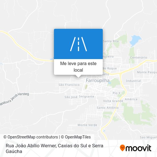 Rua João Abílio Werner mapa