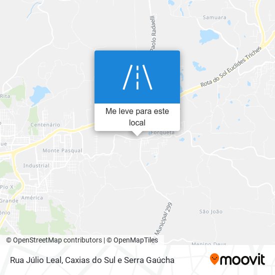 Rua Júlio Leal mapa