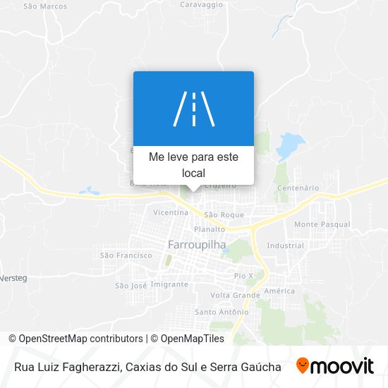Rua Luiz Fagherazzi mapa