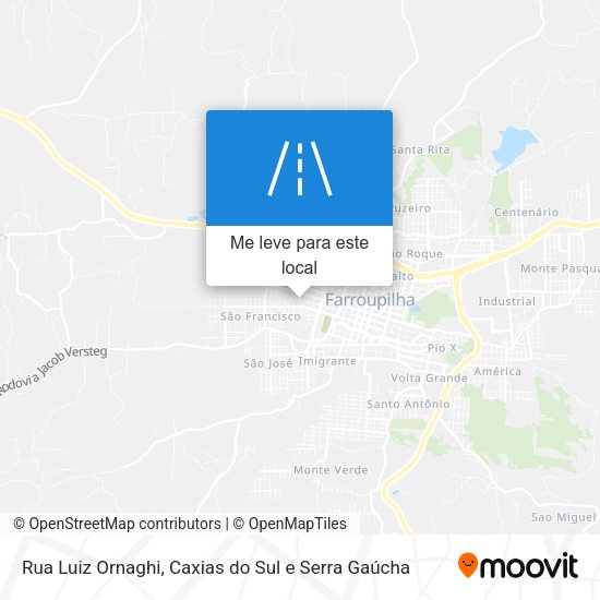 Rua Luiz Ornaghi mapa