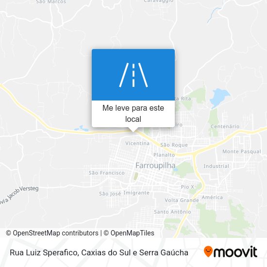 Rua Luiz Sperafico mapa