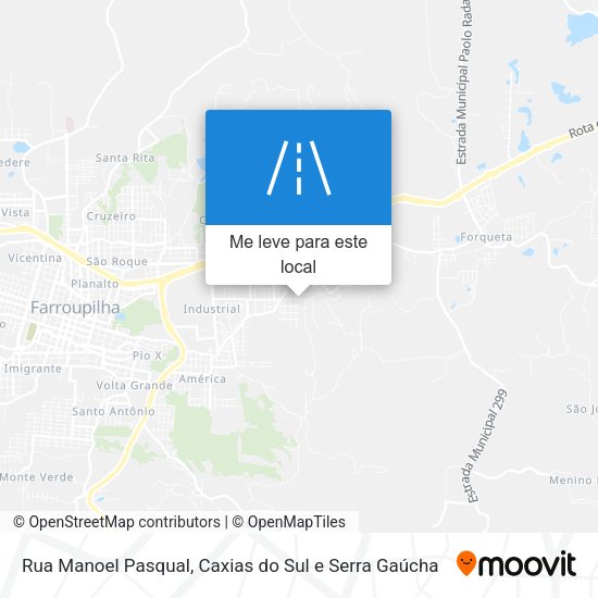 Rua Manoel Pasqual mapa
