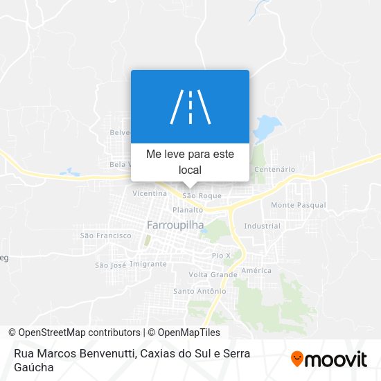 Rua Marcos Benvenutti mapa