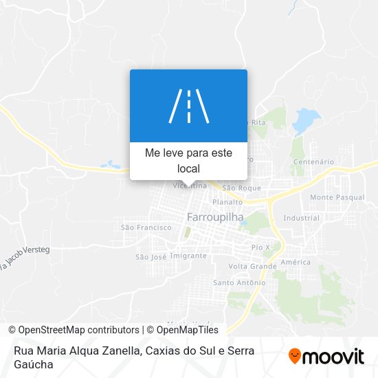 Rua Maria Alqua Zanella mapa