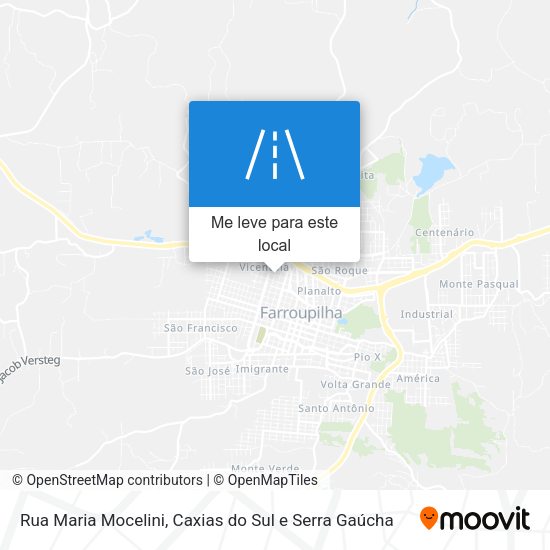 Rua Maria Mocelini mapa