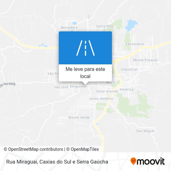 Rua Miraguai mapa