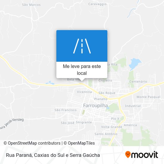 Rua Paraná mapa