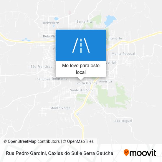 Rua Pedro Gardini mapa