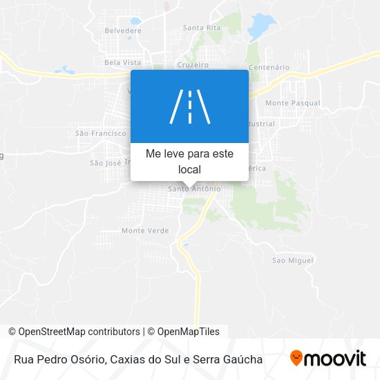 Rua Pedro Osório mapa