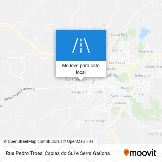 Rua Pedro Troes mapa