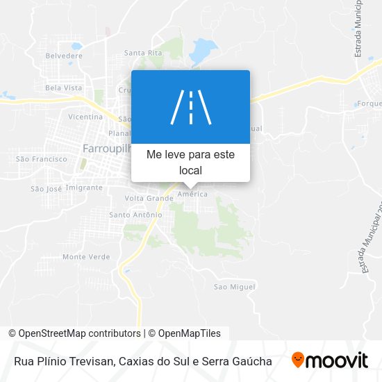 Rua Plínio Trevisan mapa