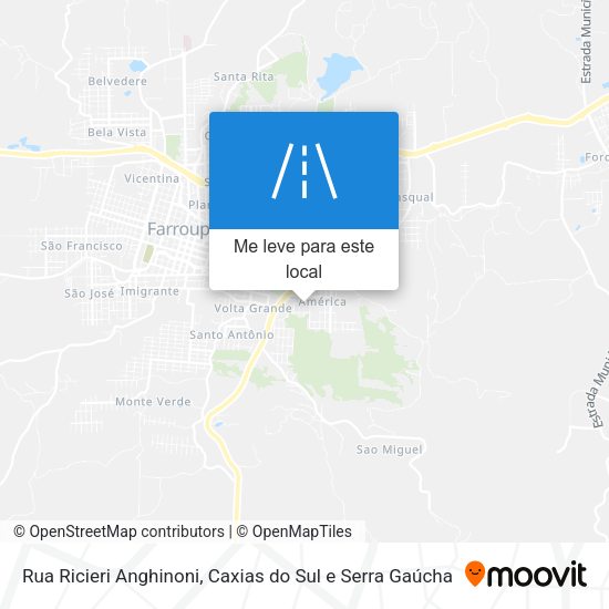 Rua Ricieri Anghinoni mapa