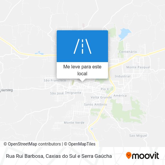 Rua Rui Barbosa mapa