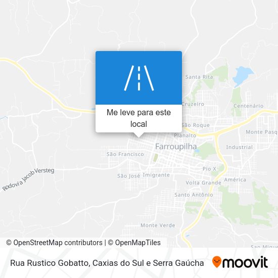 Rua Rustico Gobatto mapa