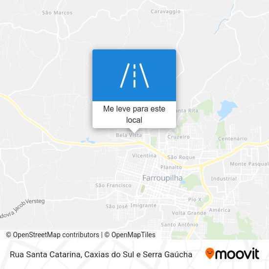 Rua Santa Catarina mapa