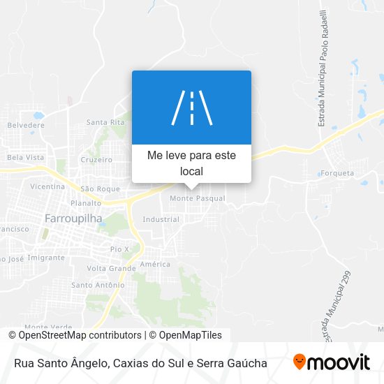 Rua Santo Ângelo mapa