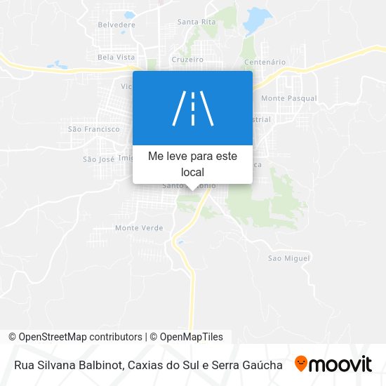 Rua Silvana Balbinot mapa