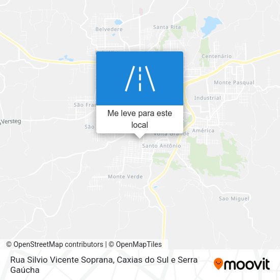 Rua Silvio Vicente Soprana mapa