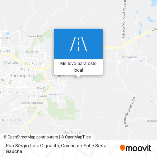 Rua Sérgio Luiz Cignachi mapa