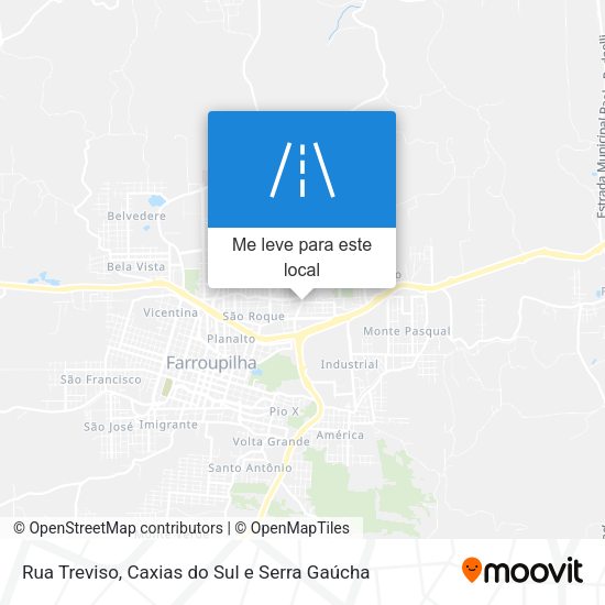 Rua Treviso mapa
