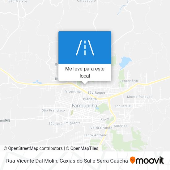 Rua Vicente Dal Molin mapa