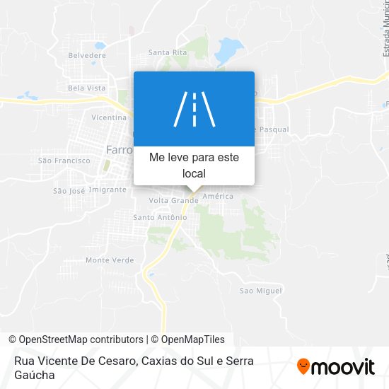 Rua Vicente De Cesaro mapa
