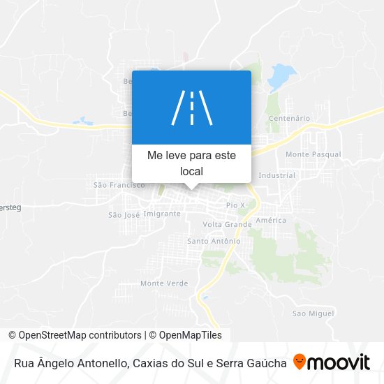 Rua Ângelo Antonello mapa