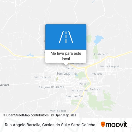 Rua Ângelo Bartelle mapa
