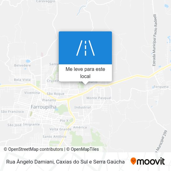 Rua Ângelo Damiani mapa