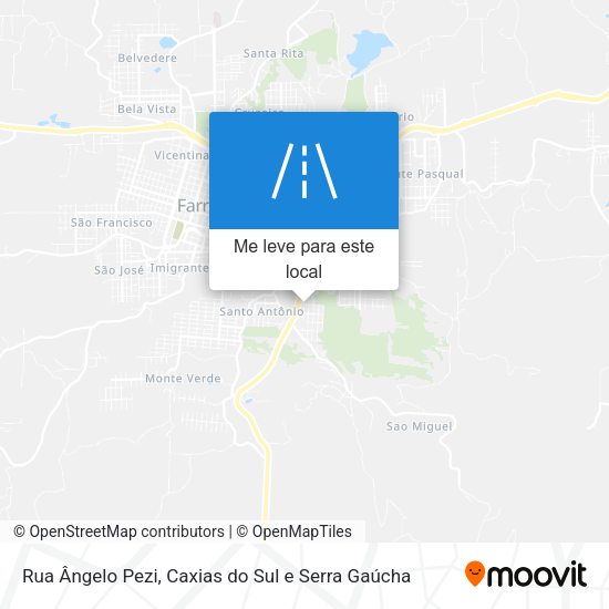 Rua Ângelo Pezi mapa
