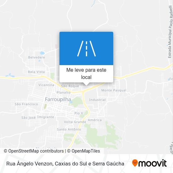 Rua Ângelo Venzon mapa