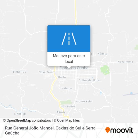 Rua General João Manoel mapa
