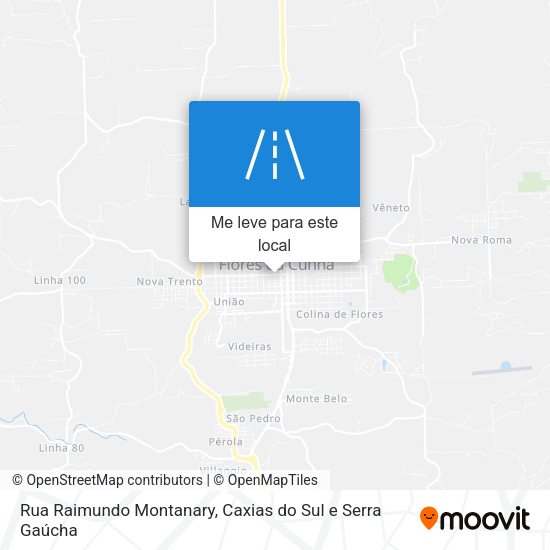 Rua Raimundo Montanary mapa