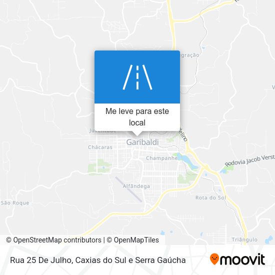 Rua 25 De Julho mapa