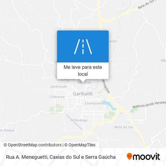 Rua A. Meneguetti mapa