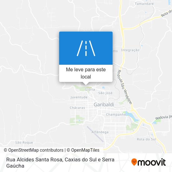 Rua Alcides Santa Rosa mapa
