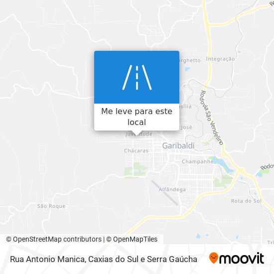 Rua Antonio Manica mapa