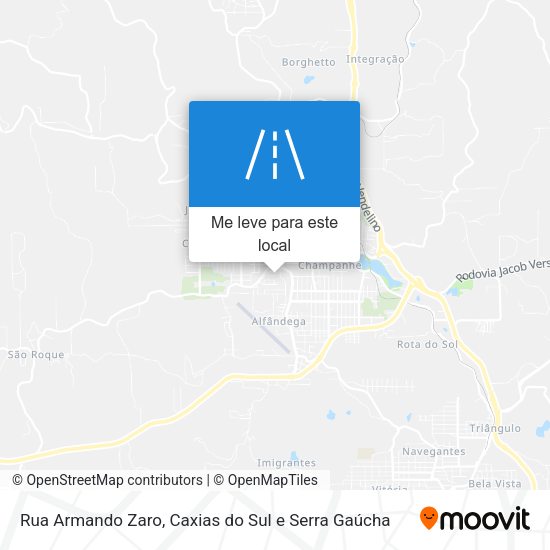 Rua Armando Zaro mapa