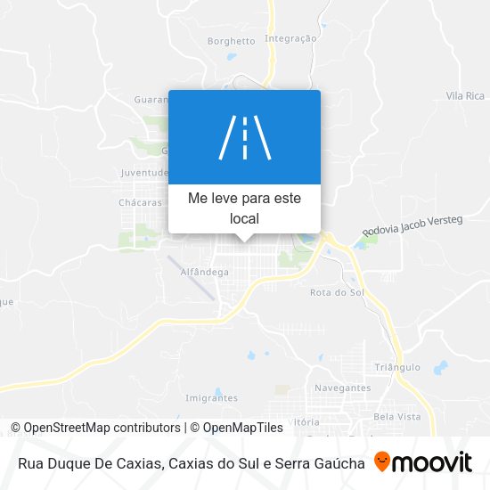 Rua Duque De Caxias mapa