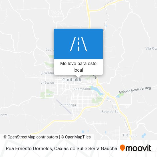 Rua Ernesto Dorneles mapa