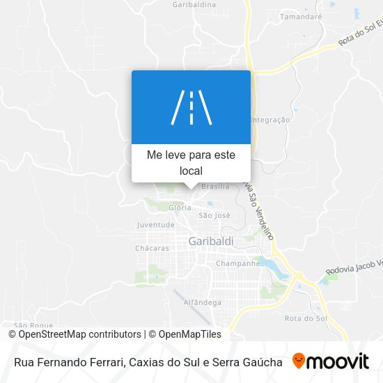 Rua Fernando Ferrari mapa